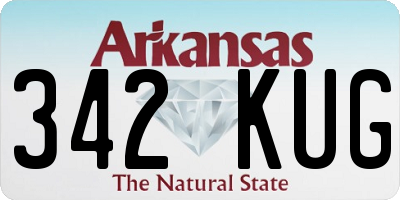 AR license plate 342KUG