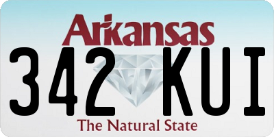AR license plate 342KUI