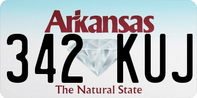 AR license plate 342KUJ