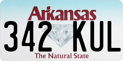 AR license plate 342KUL