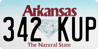 AR license plate 342KUP