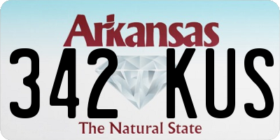 AR license plate 342KUS