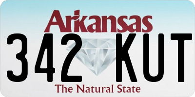 AR license plate 342KUT
