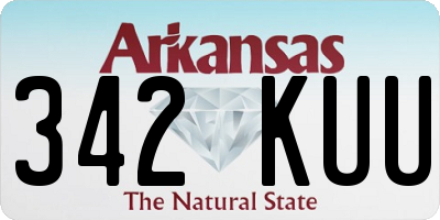 AR license plate 342KUU
