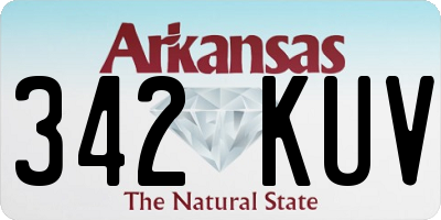 AR license plate 342KUV