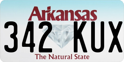 AR license plate 342KUX