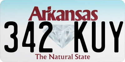 AR license plate 342KUY