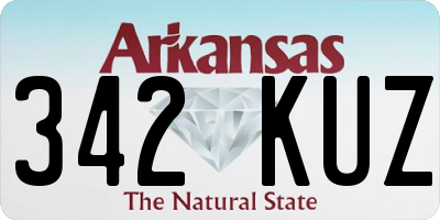 AR license plate 342KUZ