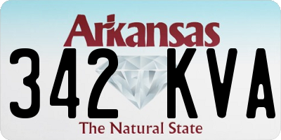 AR license plate 342KVA