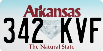 AR license plate 342KVF