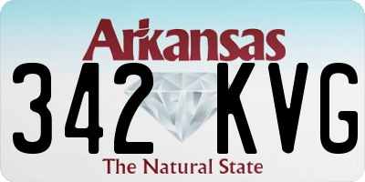 AR license plate 342KVG