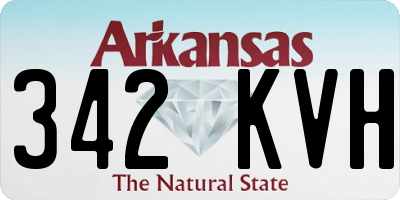 AR license plate 342KVH