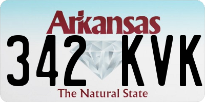 AR license plate 342KVK