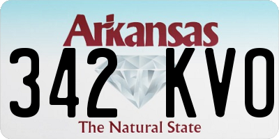 AR license plate 342KVO