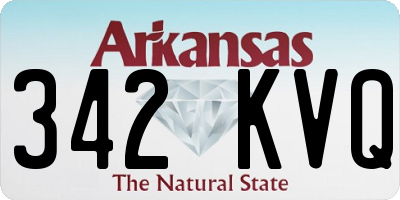 AR license plate 342KVQ