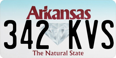 AR license plate 342KVS