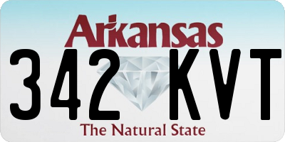 AR license plate 342KVT