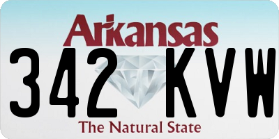 AR license plate 342KVW