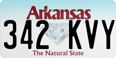 AR license plate 342KVY
