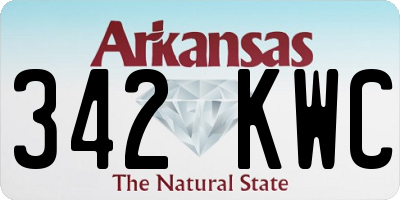 AR license plate 342KWC