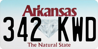 AR license plate 342KWD