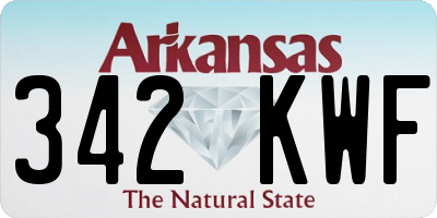 AR license plate 342KWF