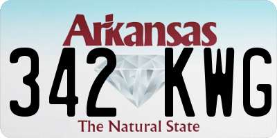 AR license plate 342KWG