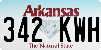 AR license plate 342KWH