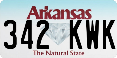 AR license plate 342KWK