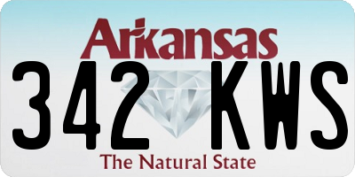 AR license plate 342KWS