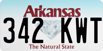 AR license plate 342KWT