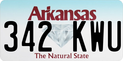 AR license plate 342KWU