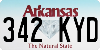 AR license plate 342KYD