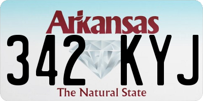 AR license plate 342KYJ