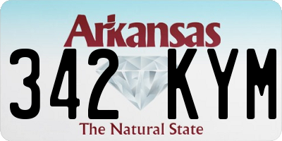 AR license plate 342KYM