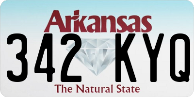 AR license plate 342KYQ