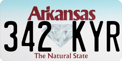 AR license plate 342KYR