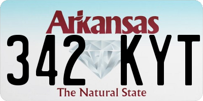 AR license plate 342KYT