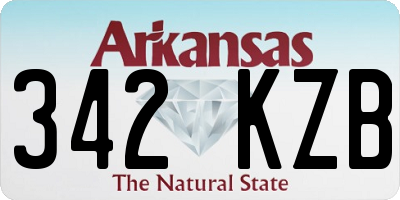 AR license plate 342KZB