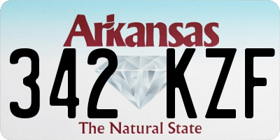 AR license plate 342KZF