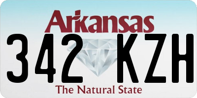 AR license plate 342KZH