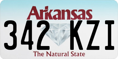 AR license plate 342KZI