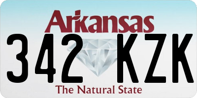 AR license plate 342KZK