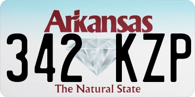 AR license plate 342KZP