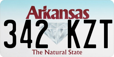 AR license plate 342KZT