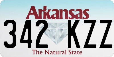 AR license plate 342KZZ