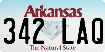 AR license plate 342LAQ