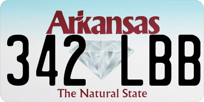 AR license plate 342LBB