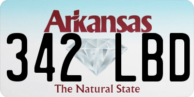 AR license plate 342LBD