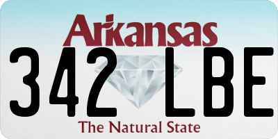 AR license plate 342LBE